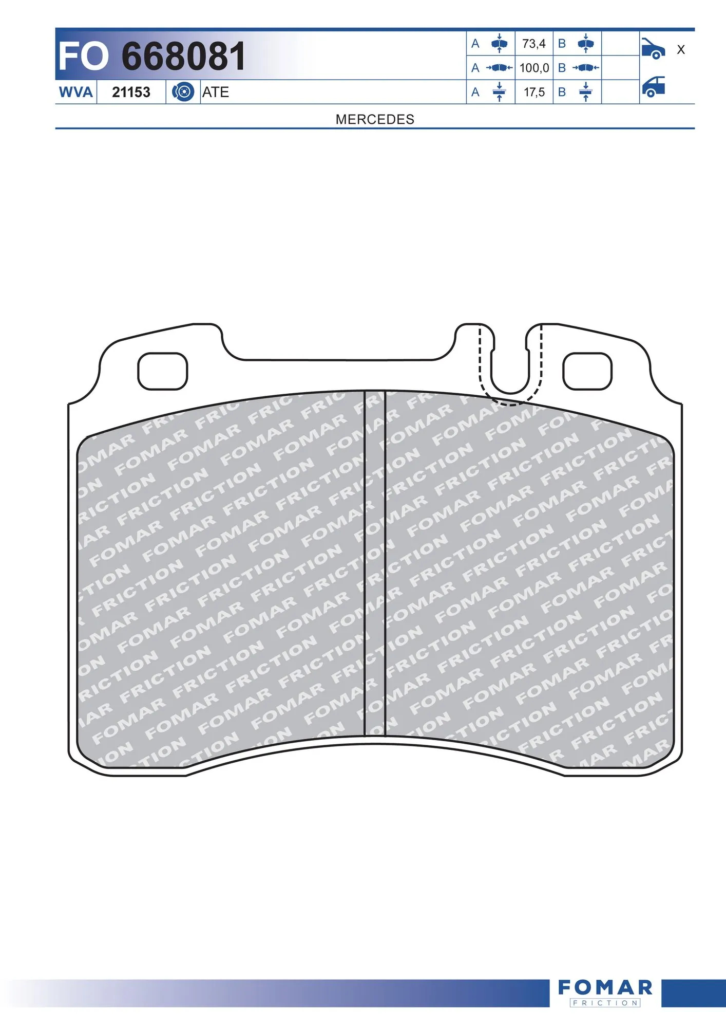 Brake Pad Set, disc brake